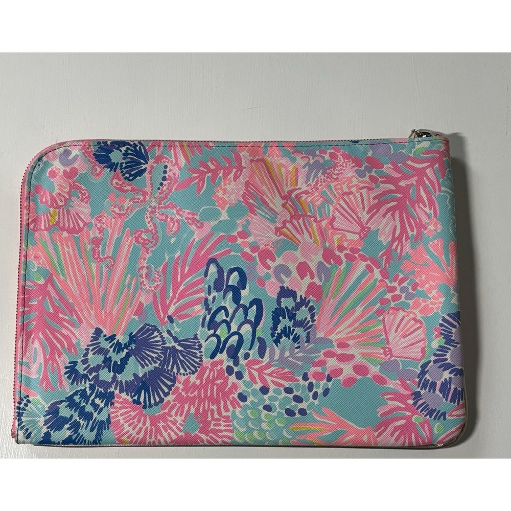 Lilly Pulitzer Tech Pouch Set Multi Splendor In The Sand - Picture 2 of 5